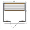SunRay Saunas Sierra 2 Person Indoor Infrared Sauna Cedar