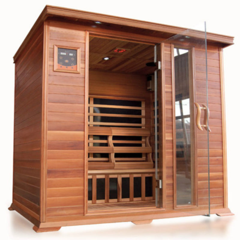 SunRay Saunas Savannah 3 Person Indoor Infrared Sauna Cedar