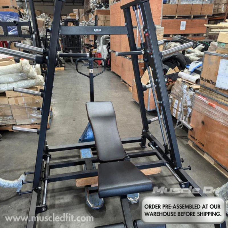 Muscle D Fitness Excel Leverage Convergent Bench / Incline / Shoulder Press Combo