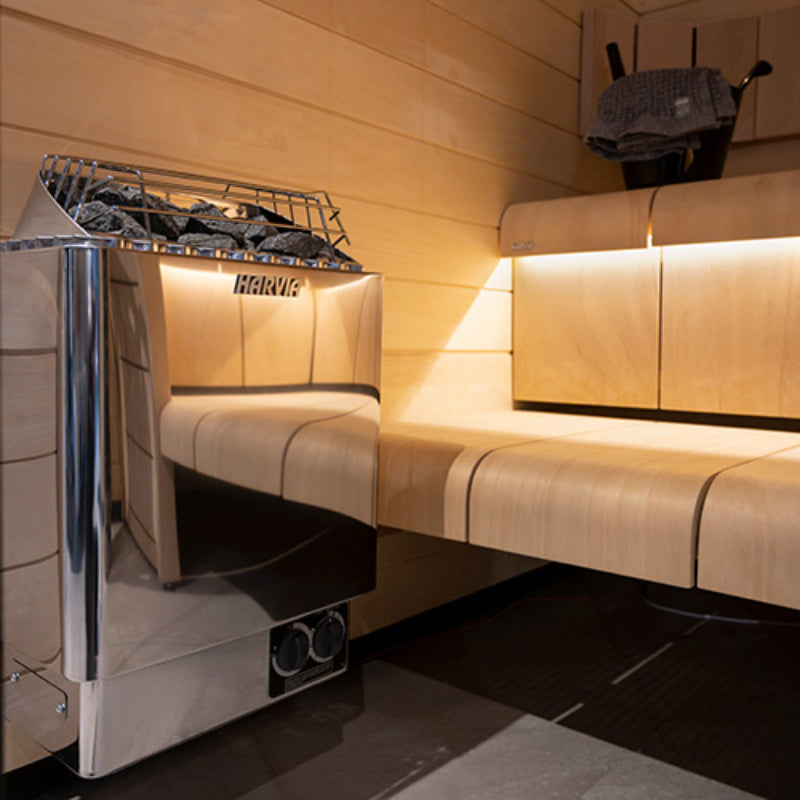 Harvia KIP45B - KIP Series 4.5KW Sauna Heater Built-In Controls