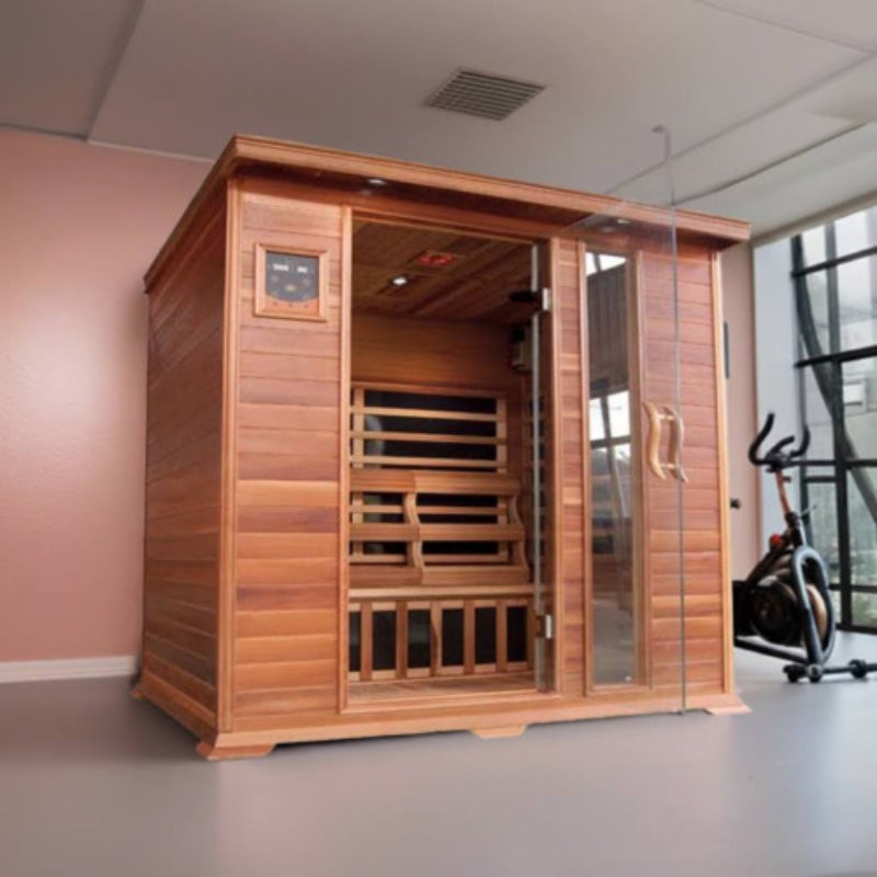 SunRay Saunas Savannah 3 Person Indoor Infrared Sauna Cedar
