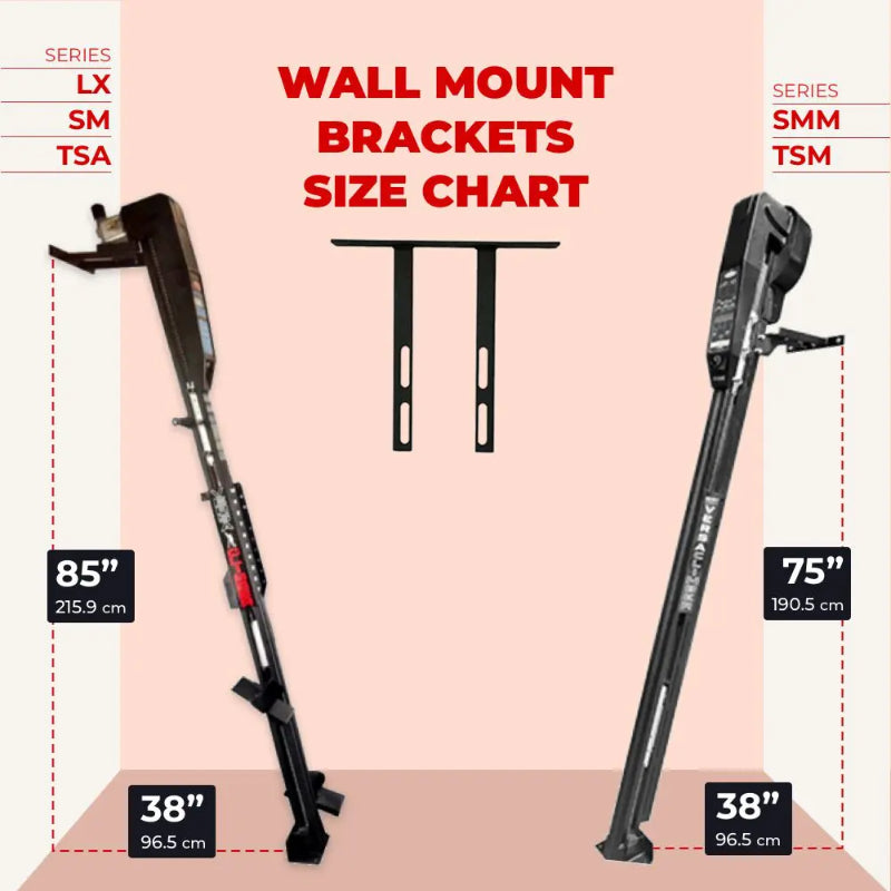 VersaClimber Wall Mount Brackets - LX, SM and TS