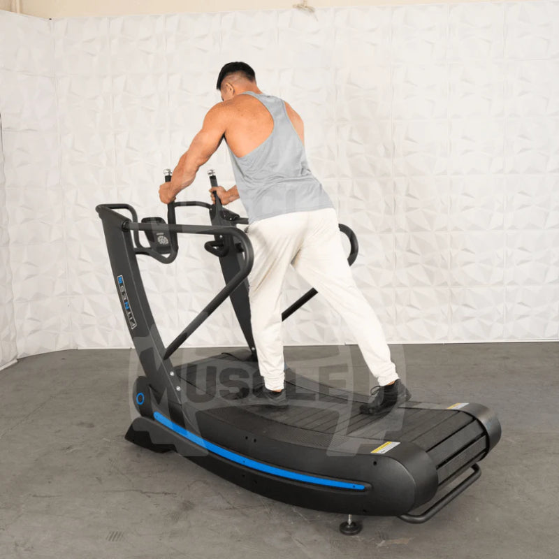 Muscle D Fitness Commercial Self Powered Curve Treadmill