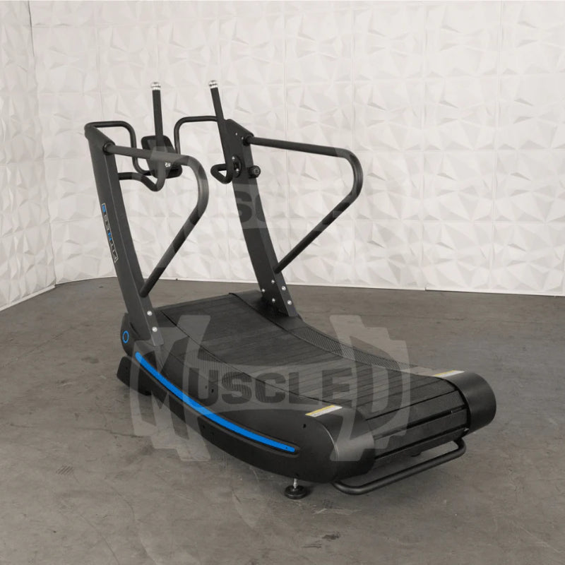 Muscle D Fitness Commercial Self Powered Curve Treadmill