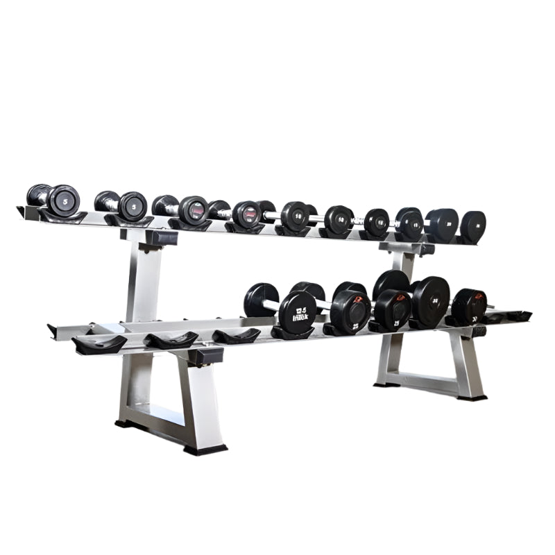 Muscle D Fitness 2-Tier Dumbbell Rack