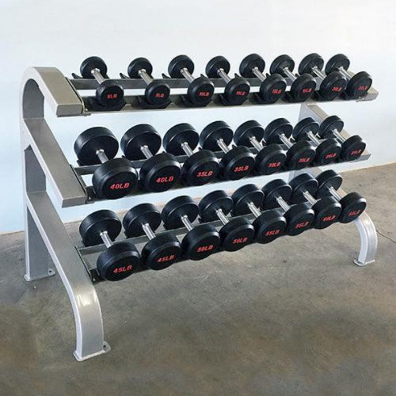 Muscle D Fitness Three Tier 12 Pairs Dumbbell Rack Pro