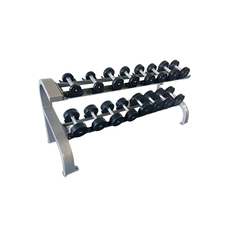 Muscle D Fitness Two Tier 8 Pairs Dumbbell Rack Pro