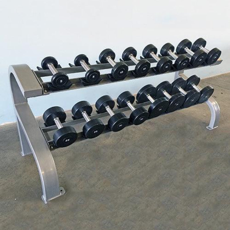 Muscle D Fitness Two Tier 8 Pairs Dumbbell Rack Pro