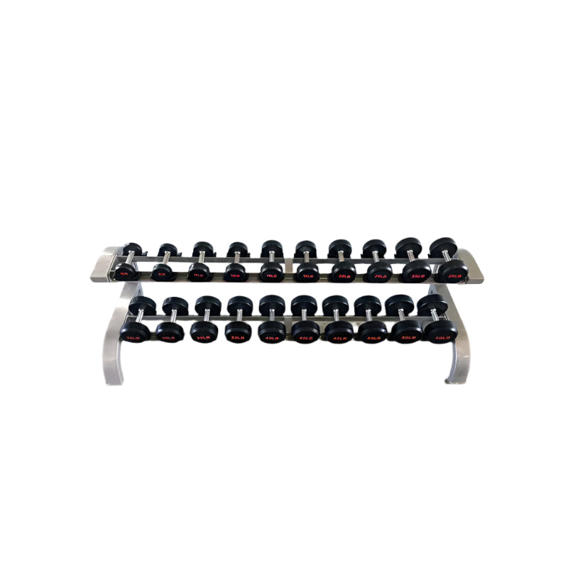 Muscle D Fitness Two Tier 10 Pairs Dumbbell Rack Pro