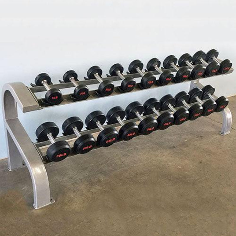 Muscle D Fitness Two Tier 10 Pairs Dumbbell Rack Pro