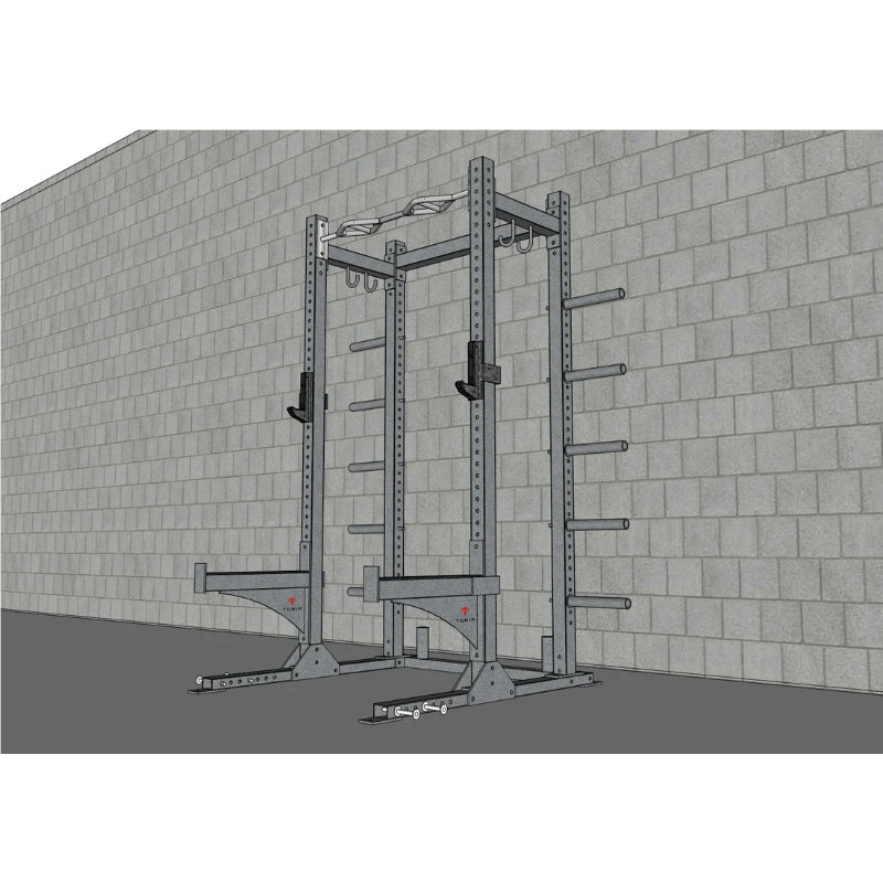 Muscle D Fitness TGrip Commercial Half Rack