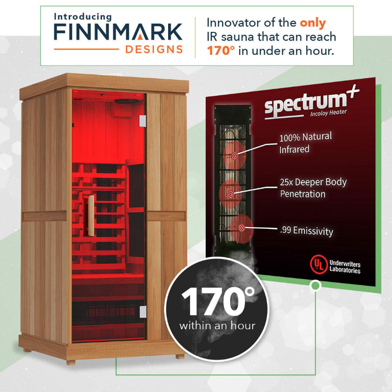 Finnmark Designs FD-1 Full Spectrum Infrared Sauna - 1 Person